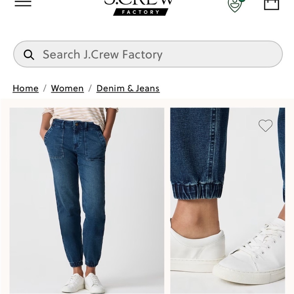 J. Crew Factory Women's Ankle Jeans in Blue
